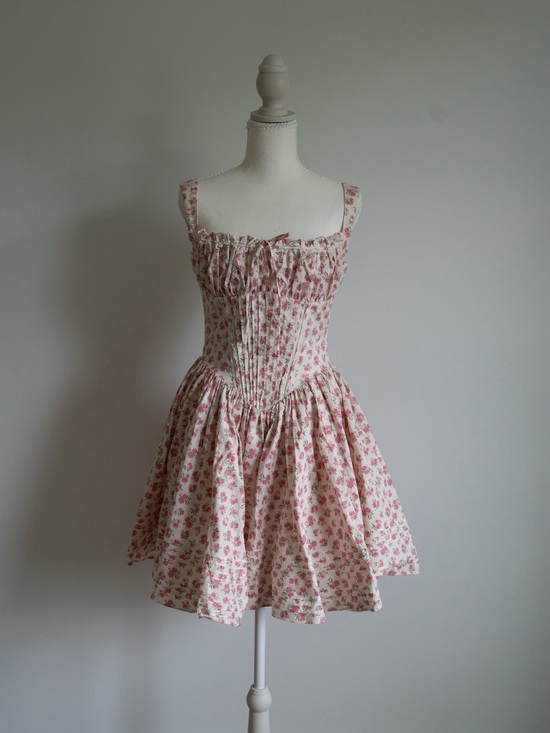 House of CB Dresses & Skirts - House of Cb Natassia White Rosebud Print Cotton Mini Dress